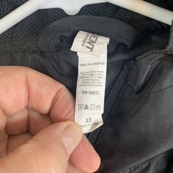 Santa Cruz Black Lightweight Hooded Windbreaker Jacket With Drawstring & Zip Clo - Picture 7 of 8